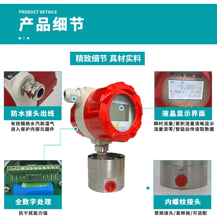 高壓圓齒輪流量計產品細節(jié)圖